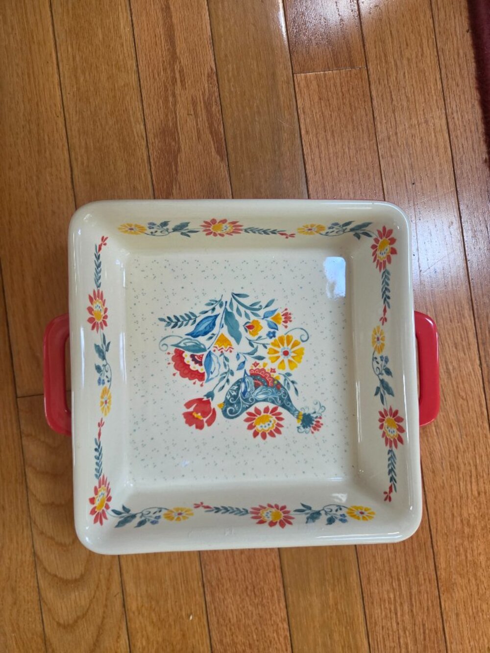 PIONEER WOMAN 8X8 MAZIE BIRD SQUARE BAKING DISH